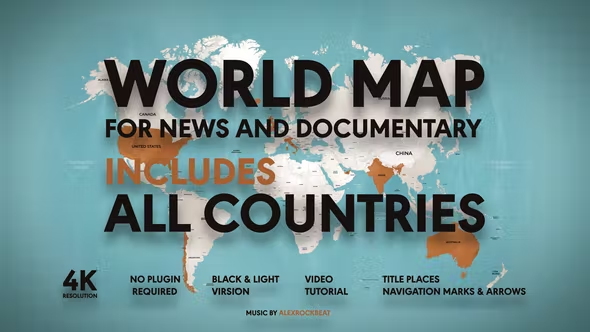 Videohive - World Map - For News and Documentary - 35770205 1 Videohive - World Map - For News and Documentary - 35770205