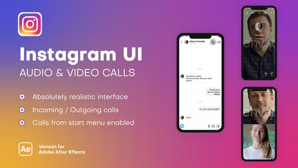 Videohive - Instagram UI - Audio & Video Calls - 38700811 1 Videohive - Instagram UI - Audio & Video Calls - 38700811
