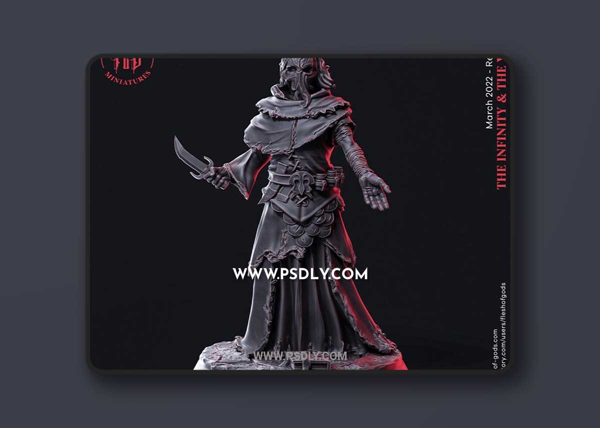 Ancient One Cultist 02 3D Print 3D Model 1 Ancient One Cultist 02 3D Print 3D Model