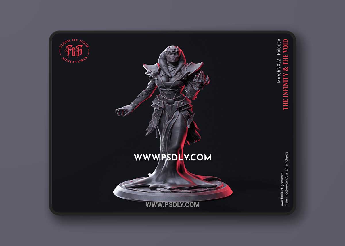 Ancient Priestess 3D Print 3D Model 1 Ancient Priestess 3D Print 3D Model