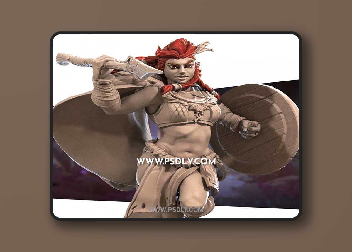 Anira the Amazon Queen 3D Print 3D Model 1 Anira the Amazon Queen 3D Print 3D Model