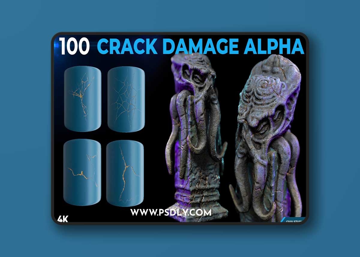 Artstation – 100 Crack Damage Alpha 1 Artstation – 100 Crack Damage Alpha