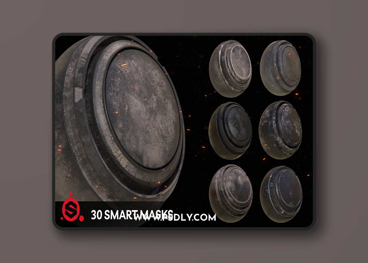 Artstation – 30 Smart Masks For Substance Painter 1 Artstation – 30 Smart Masks For Substance Painter