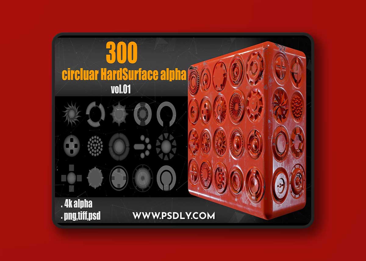 Artstation – 300 Circluar Hardsurface Alpha Vol 01 1 Artstation – 300 Circluar Hardsurface Alpha Vol 01