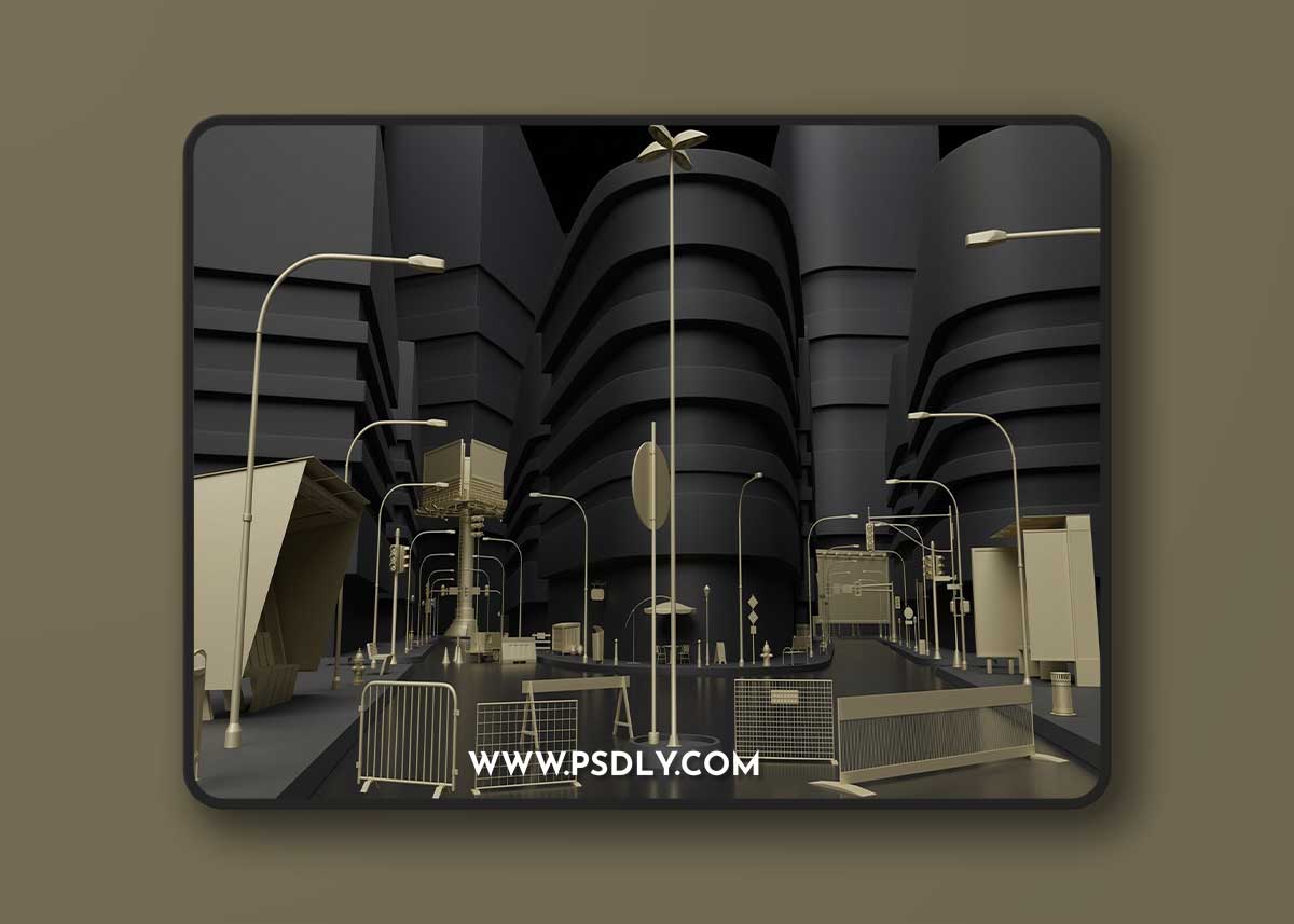 Artstation – 70 Pieces of Street Asset 1 Artstation – 70 Pieces of Street Asset