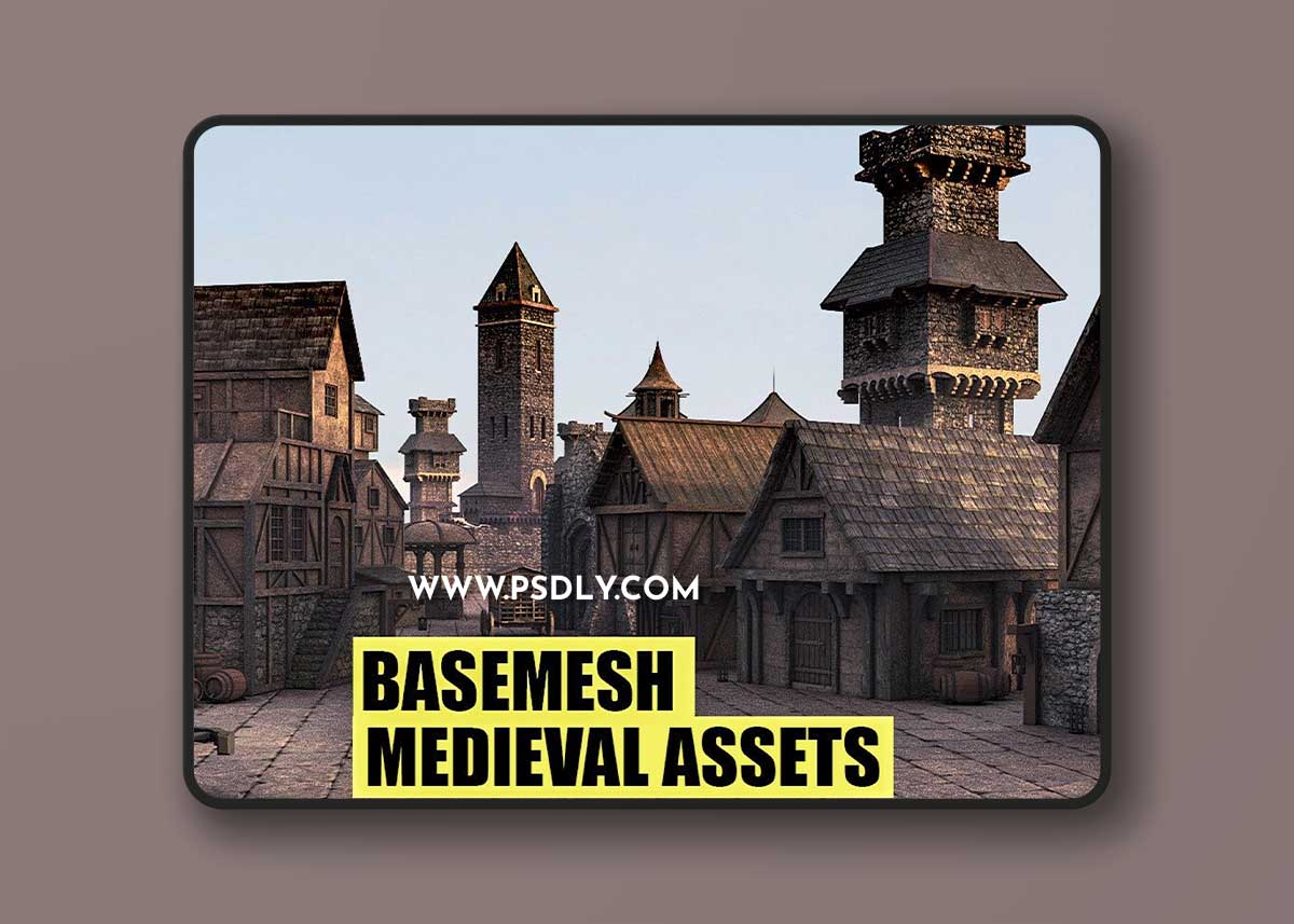 Artstation – BaseMesh: 89 MEDIEVAL Assets+Texture 1 Artstation – BaseMesh: 89 MEDIEVAL Assets+Texture
