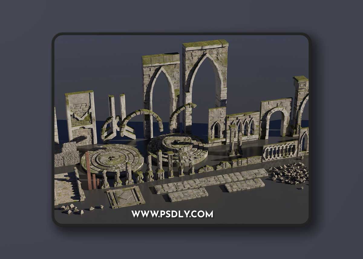 Artstation – Medieval Fantasy Kitbash 1 Artstation – Medieval Fantasy Kitbash