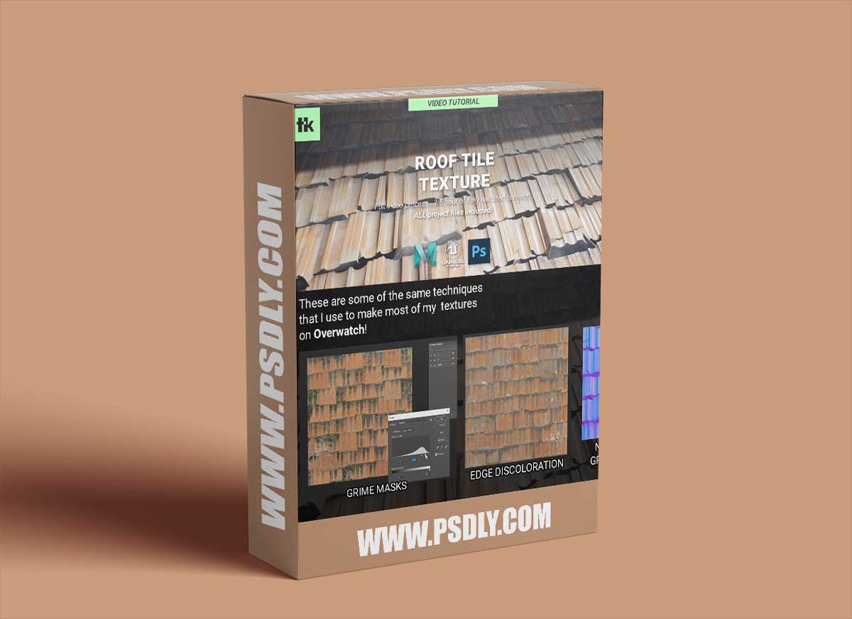 Artstation – Roof Tile Texture – Complete Workflow From 3D Modeling to Photoshop by Thiago Klafke 1 Artstation – Roof Tile Texture – Complete Workflow From 3D Modeling to Photoshop by Thiago Klafke