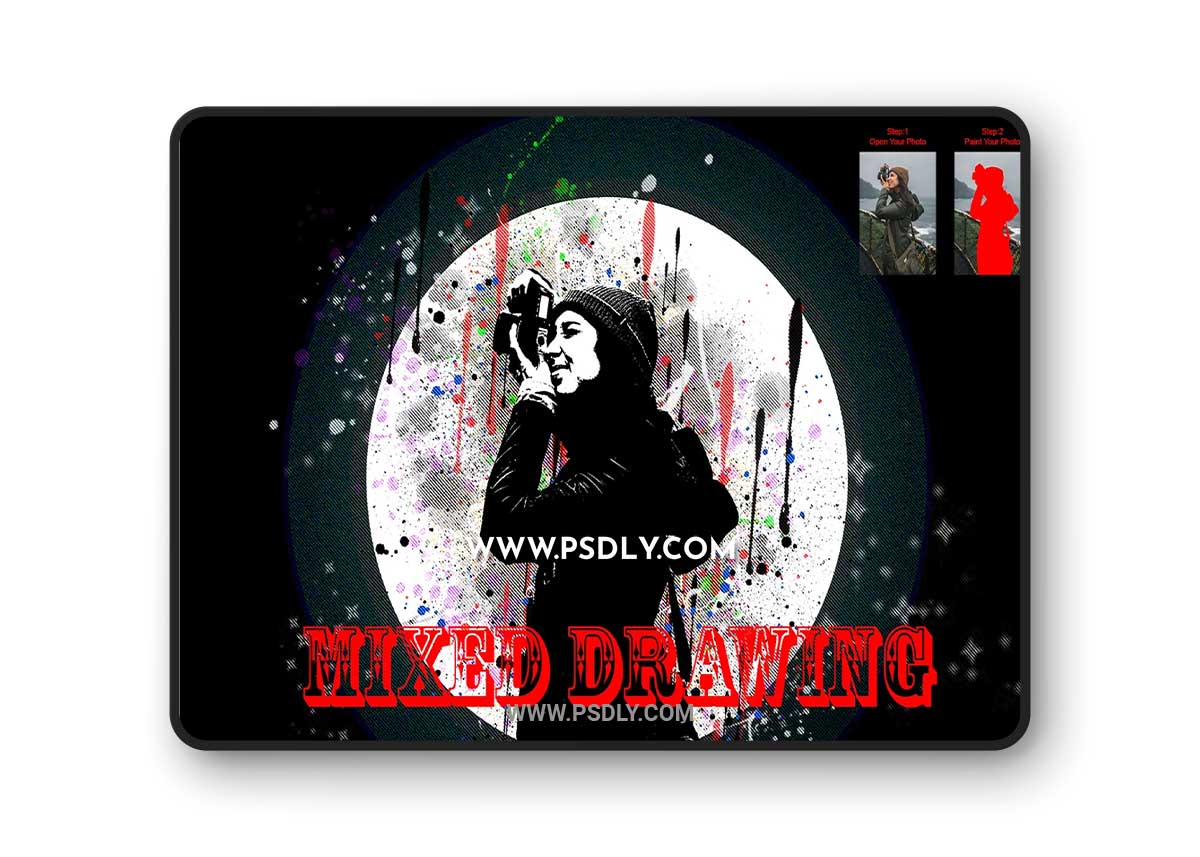 CreativeMarket - Mixed Drawing Photoshop Action 7489127 1 CreativeMarket - Mixed Drawing Photoshop Action 7489127