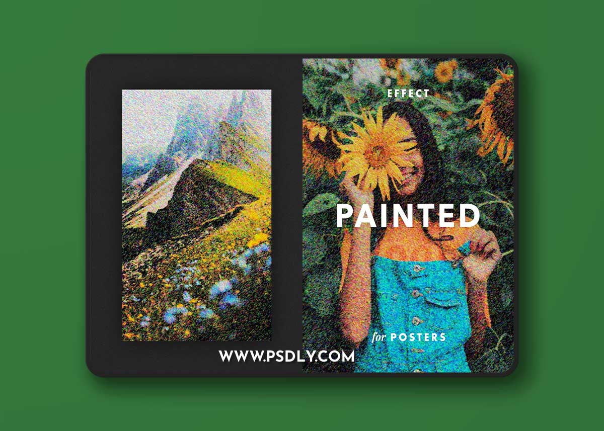 CreativeMarket - Painted Photo Effect for Posters 7035871 1 CreativeMarket - Painted Photo Effect for Posters 7035871