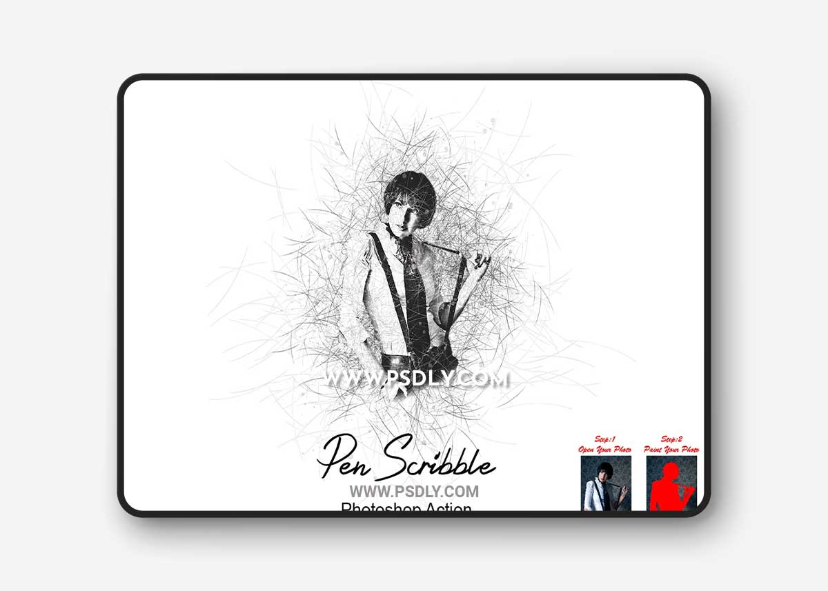 CreativeMarket - Pen Scribble Photoshop Action 7544946 1 CreativeMarket - Pen Scribble Photoshop Action 7544946