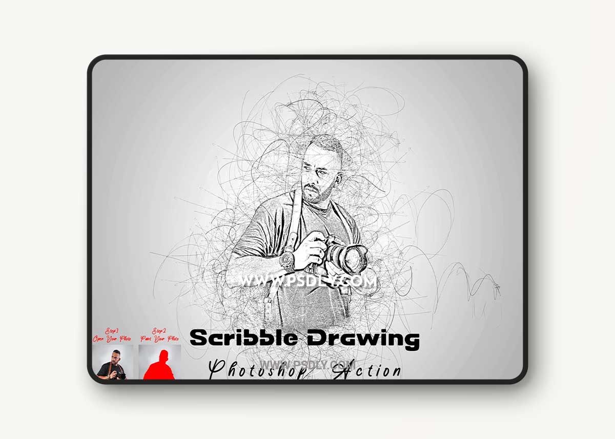 CreativeMarket - Scribble Drawing Photoshop Action 7485480 1 CreativeMarket - Scribble Drawing Photoshop Action 7485480