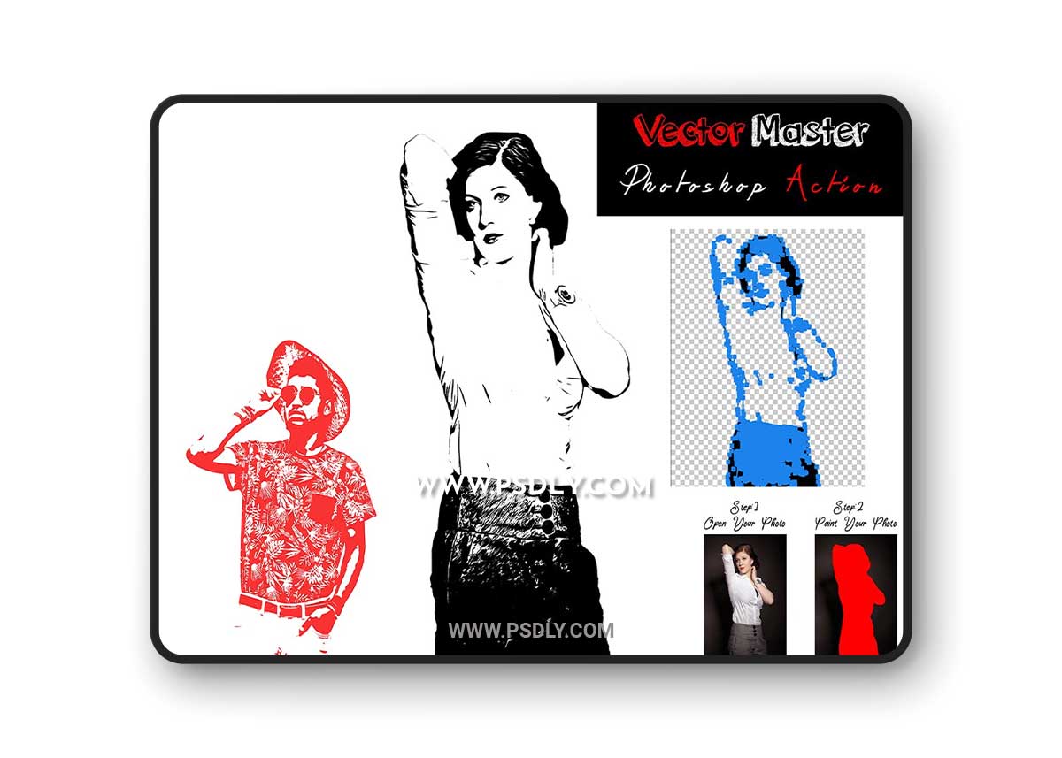 CreativeMarket - Vector Master Photoshop Action 7466430 1 CreativeMarket - Vector Master Photoshop Action 7466430