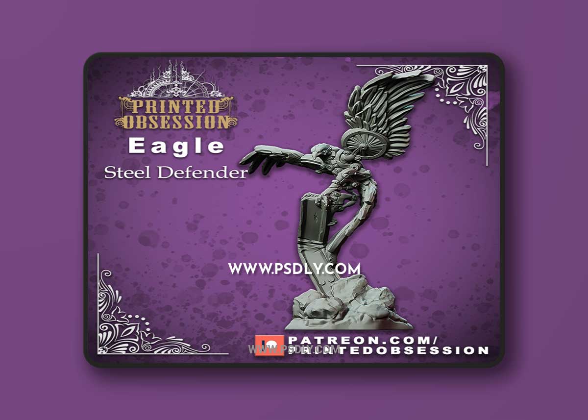 Eagle - Steel Defender 3D Print 3D Model 1 Eagle - Steel Defender 3D Print 3D Model