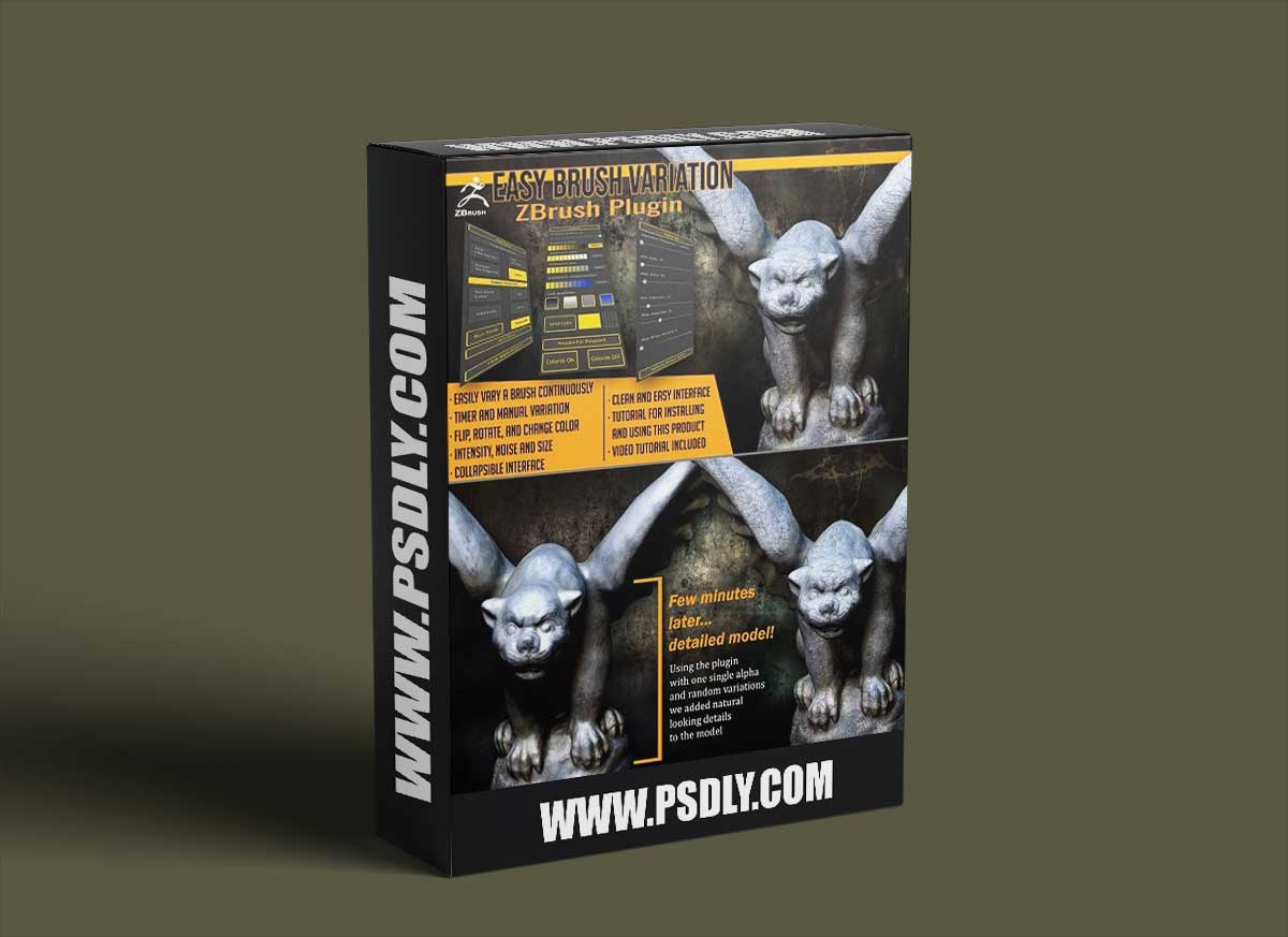 Easy Brush Variation ZBrush Plugin 1 Easy Brush Variation ZBrush Plugin