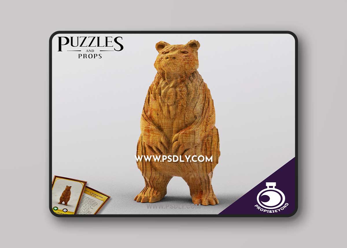 Figurine of Wondrous Power - Pine Bear 3D Print 1 Figurine of Wondrous Power - Pine Bear 3D Print