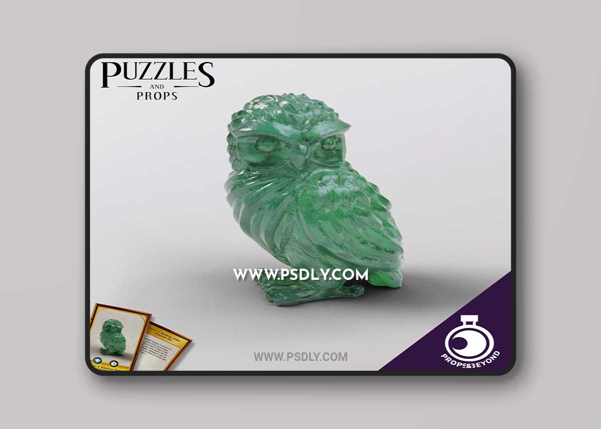 Figurine of Wondrous Power - Serpentine Owl 3D Print 1 Figurine of Wondrous Power - Serpentine Owl 3D Print