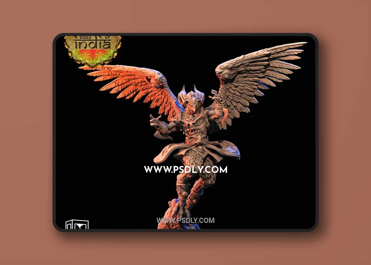 Garuda 3D Print 3D Model 1 Garuda 3D Print 3D Model