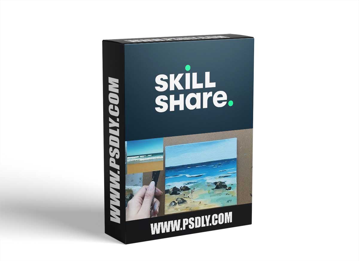 Loose Acrylic Seascape : Paint From Reference While Adding Your Own Touch 1 Loose Acrylic Seascape : Paint From Reference While Adding Your Own Touch