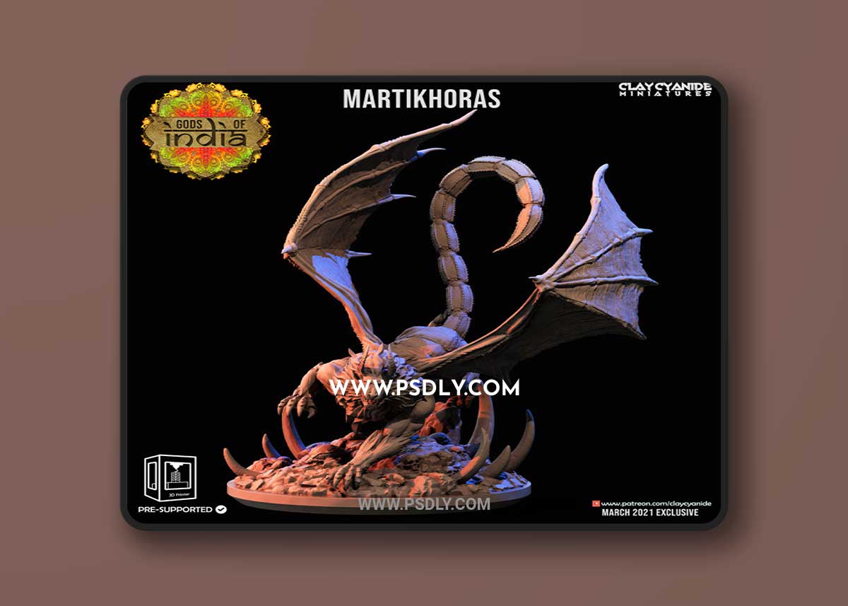 Martikhoras 3D Print 3D Model 1 Martikhoras 3D Print 3D Model