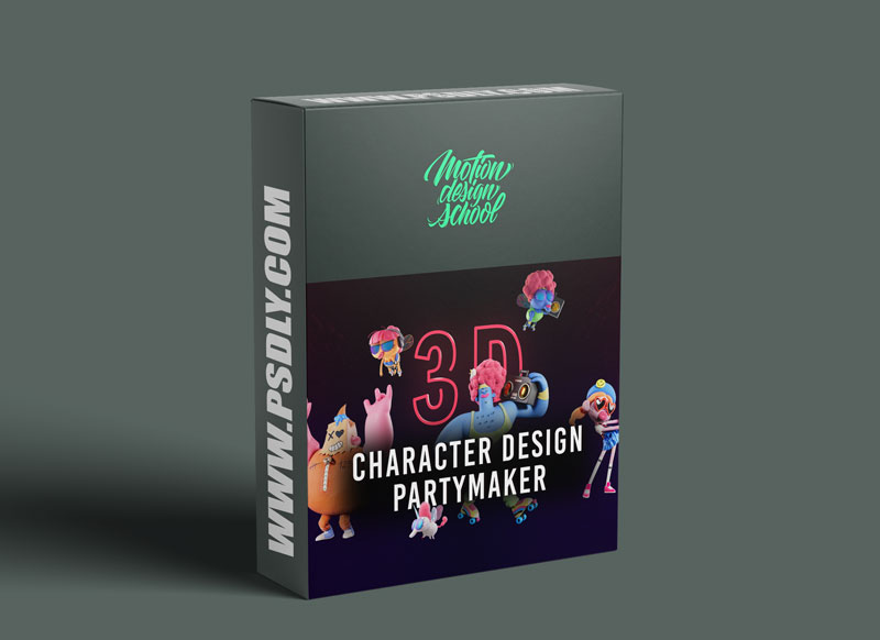 Motion Design School – 3D Character Design Partymaker 1 Motion Design School 3D Character Design Partymaker