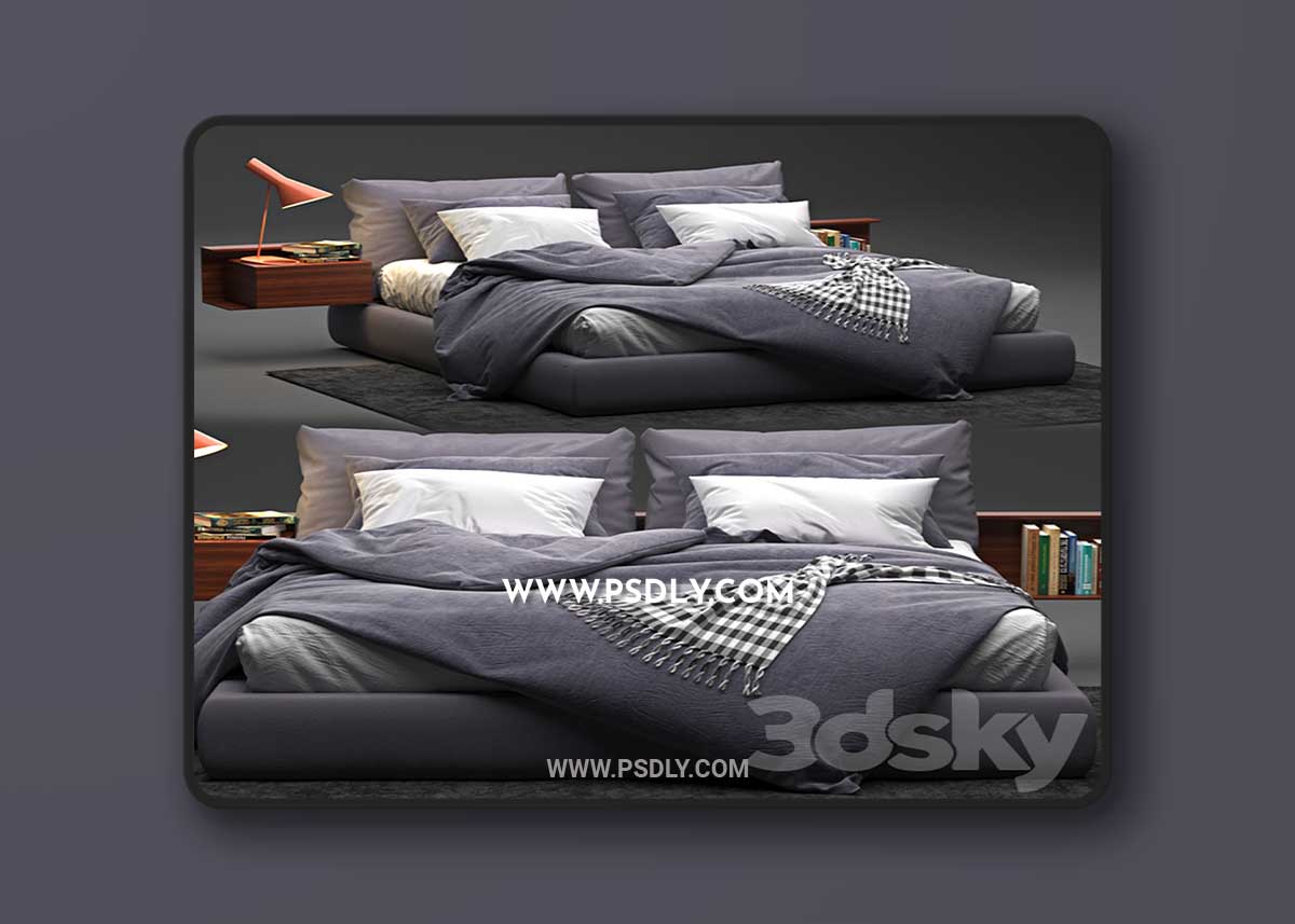 Newbridge Flexform Bed 3D Model 1 Newbridge Flexform Bed 3D Model