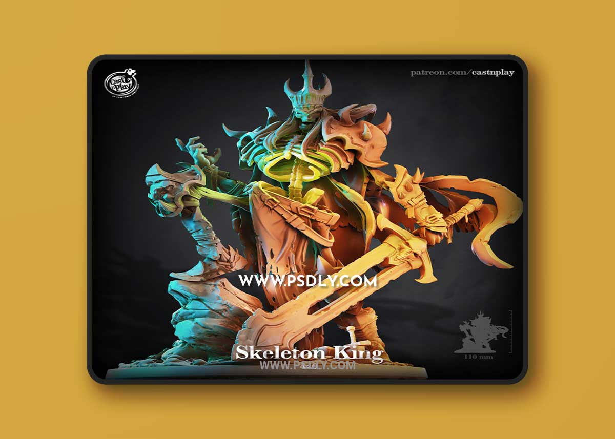 Skeleton King 3D Print 3D Model 1 Skeleton King 3D Print 3D Model