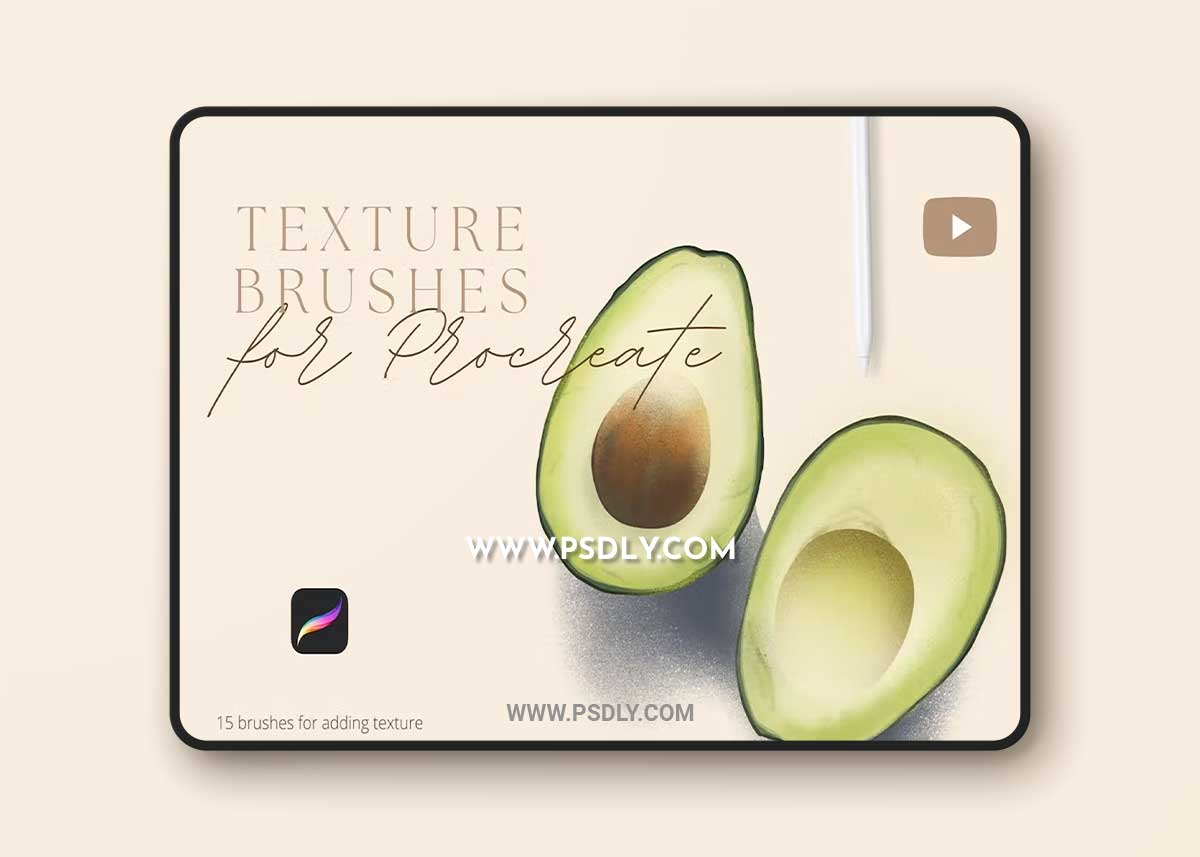 Texture brushes for Procreate AREDQDP 1 Texture brushes for Procreate AREDQDP