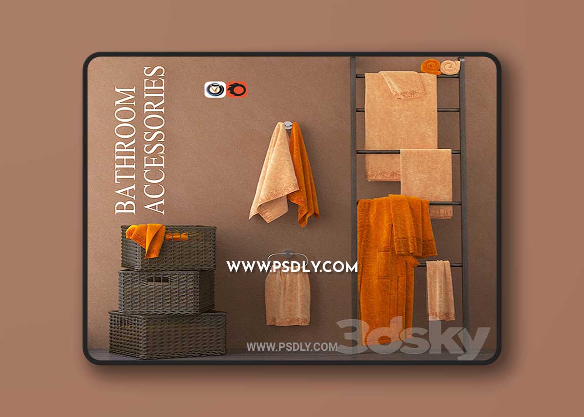 Towels for bathroom m30-1 3D Model 1 Towels for bathroom m30-1 3D Model