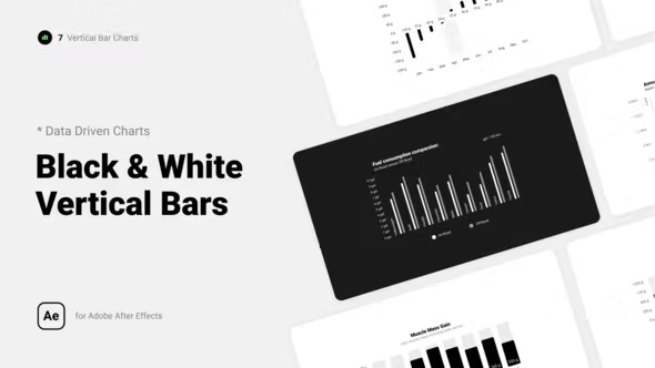 Videohive Black & White Vertical Bar Charts 39438919 1 Videohive Black & White Vertical Bar Charts 39438919