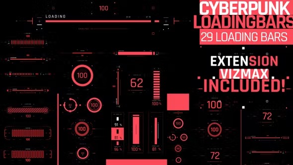 Videohive Cyberpunk Loading Bars 39228122 1 Videohive Cyberpunk Loading Bars 39228122