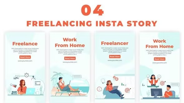 Videohive Freelancer Work From Home Instagram Story 38986002 1 Videohive Freelancer Work From Home Instagram Story 38986002