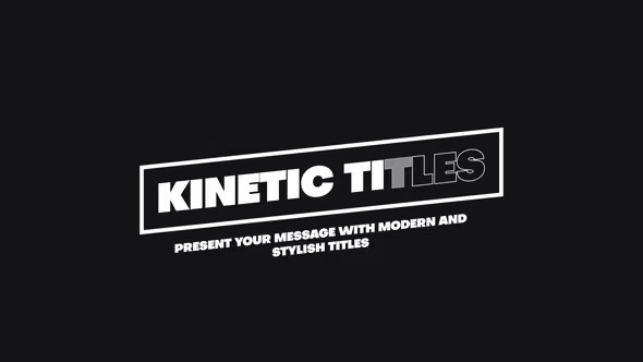 Videohive Kinetic Titles 39412807 1 Videohive Kinetic Titles 39412807