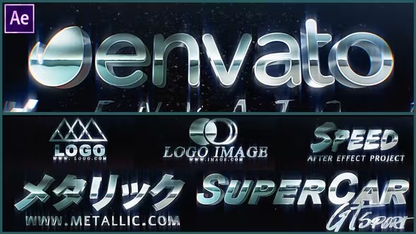 Videohive Metallic Chrome Logo Intro 39191336 1 Videohive Metallic Chrome Logo Intro 39191336