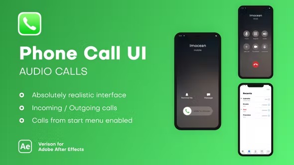 Videohive Phone Call UI - Audio Calls 38930322 1 Videohive Phone Call UI - Audio Calls 38930322