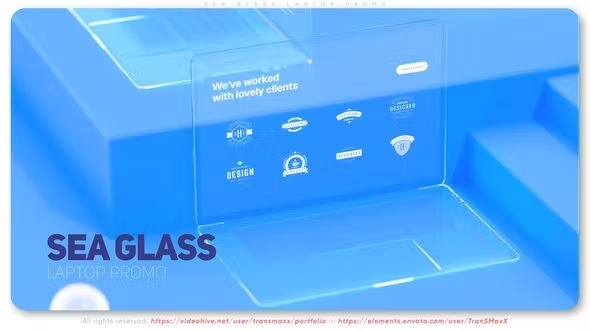 Videohive Sea Glass Laptop Promo 38956172 1 Videohive Sea Glass Laptop Promo 38956172