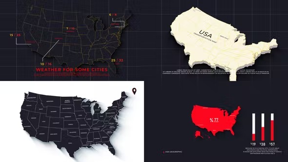 Videohive USA Map Promo Ver 0.2 39323443 1 Videohive USA Map Promo Ver 0.2 39323443