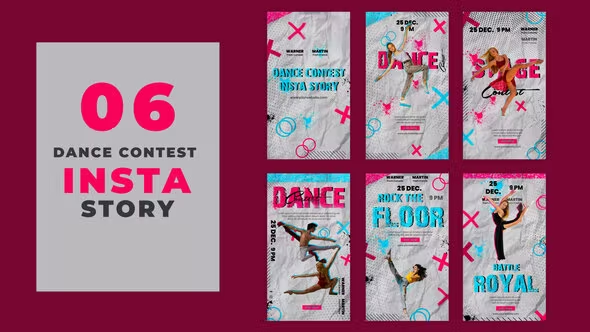 Videohive On Stage Dance Contest Instagram Story Pack 39215784 1 Videohive On Stage Dance Contest Instagram Story Pack 39215784