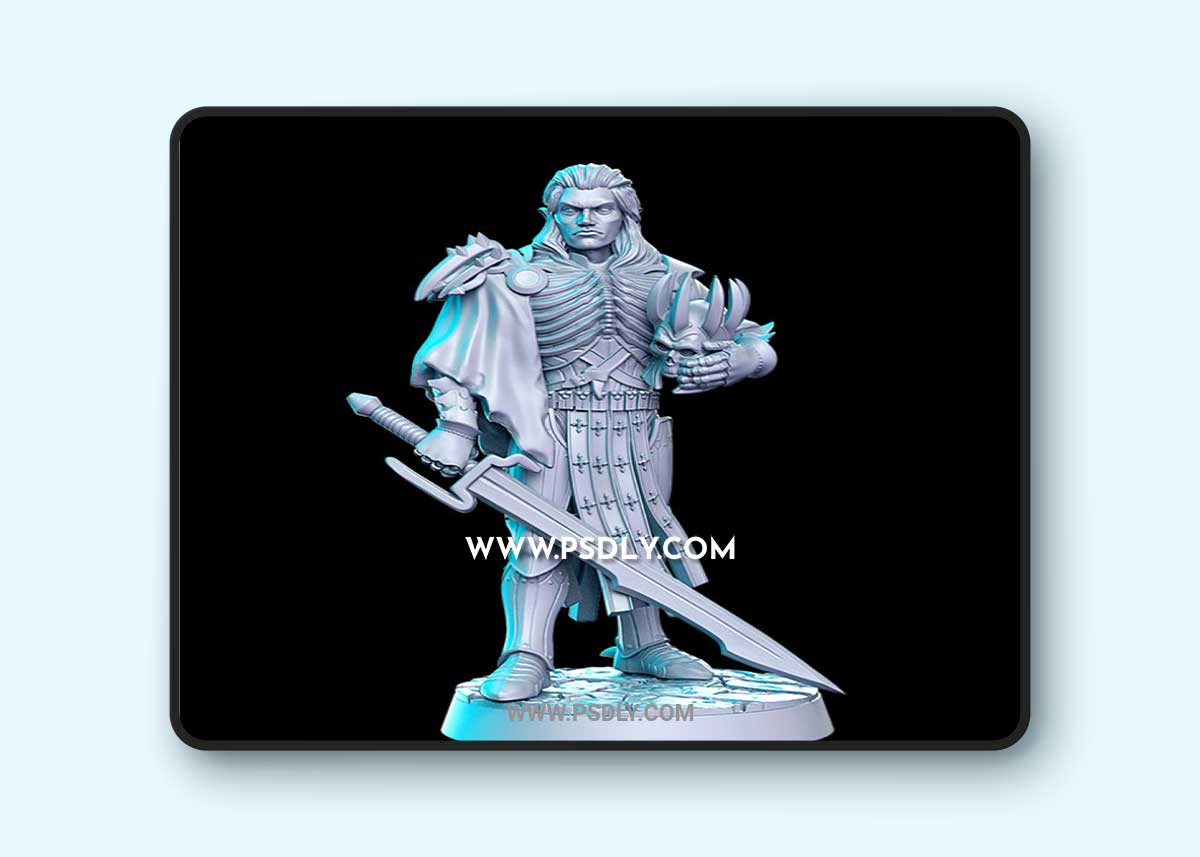 Arnodin (elven deathknight leader) 3D Print 1 Arnodin (elven deathknight leader) 3D Print
