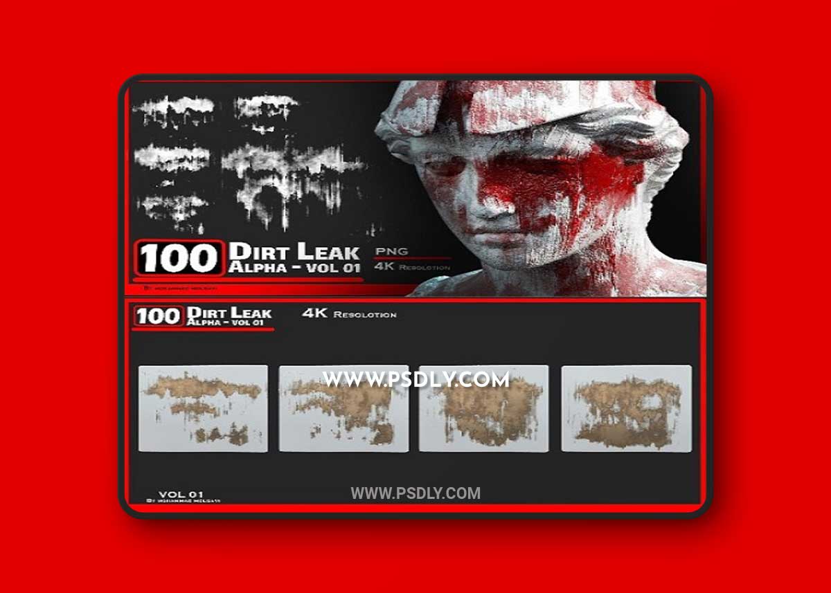 ArtStation - 100 Crack Damage Alpha Vol 2 1 ArtStation - 100 Crack Damage Alpha Vol 2