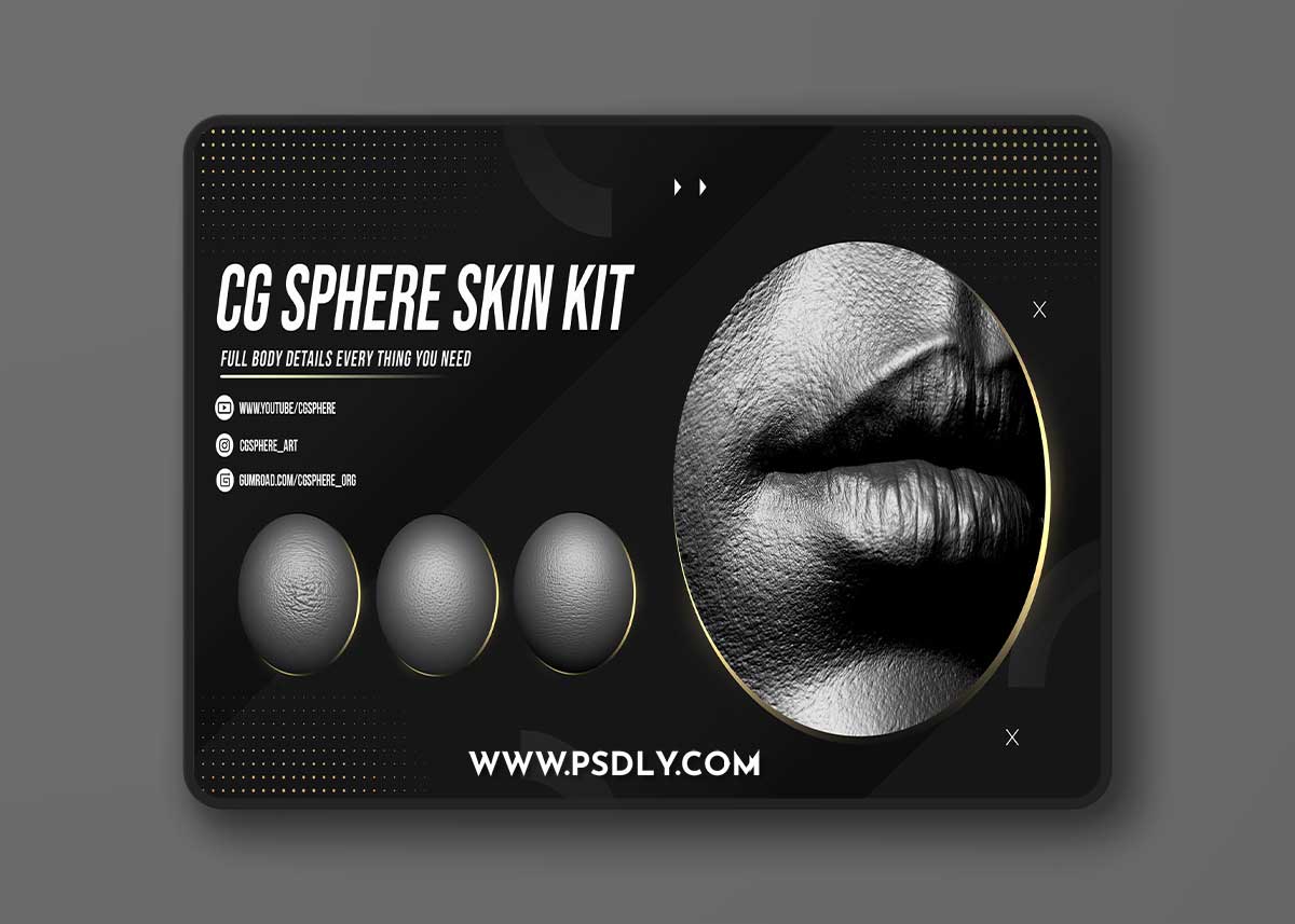 Artstation – CGSphere Skin Alphas Bundle 1 Artstation – CGSphere Skin Alphas Bundle