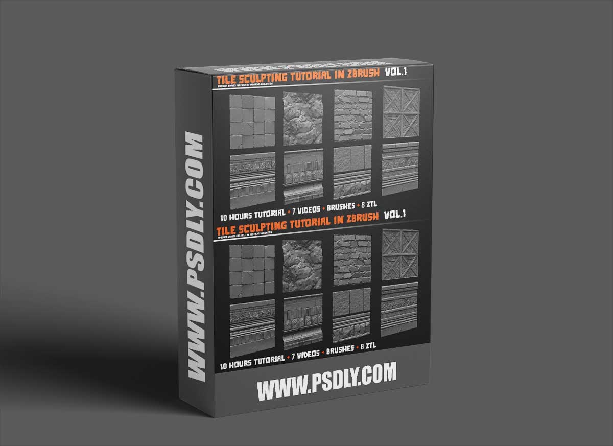 Artstation – Tile sculpting tutorial in zbrush Vol 01 1 Artstation – Tile sculpting tutorial in zbrush Vol 01