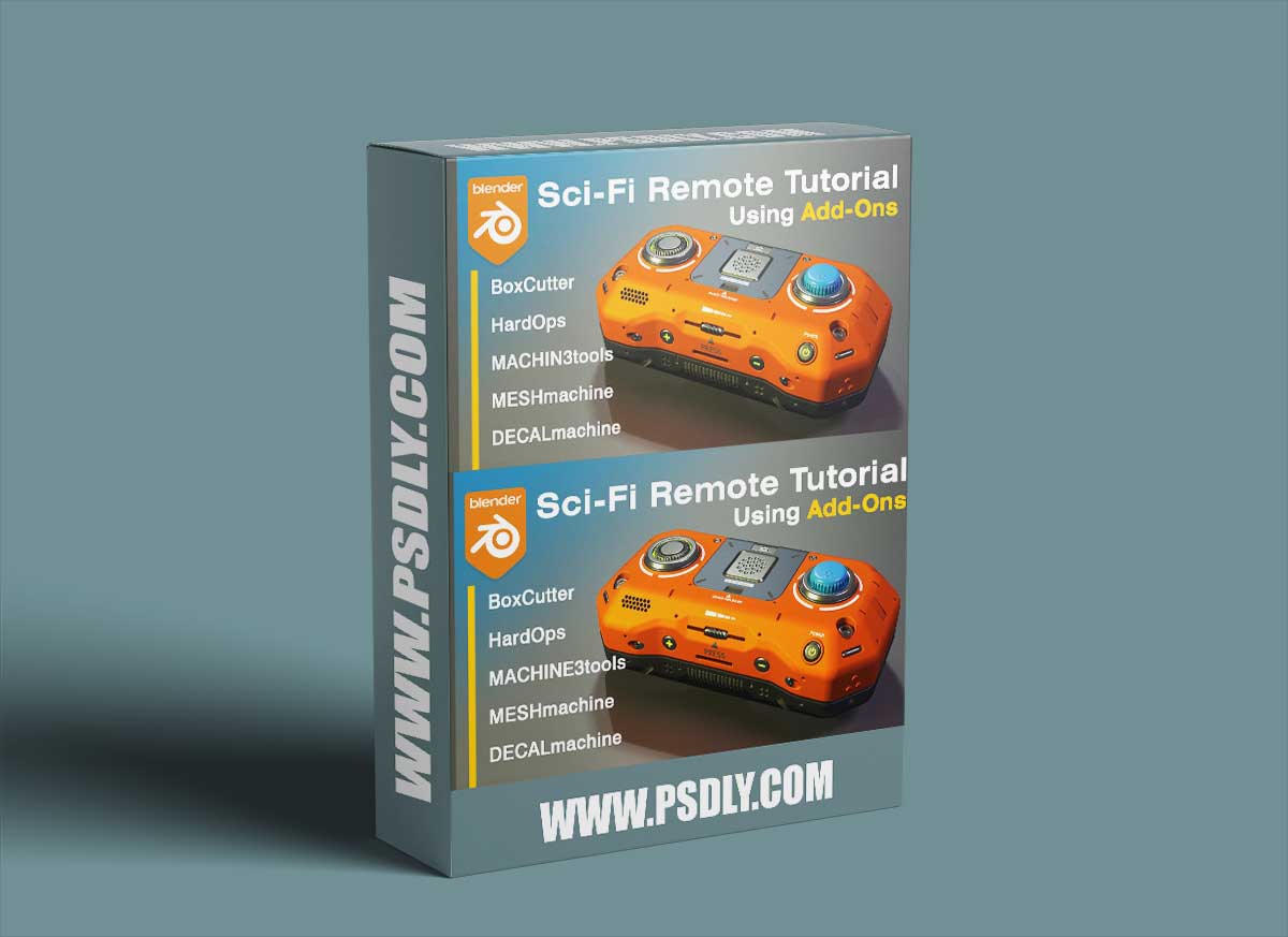 Artstation – Blender – Sci-Fi Remote Tutorial 1 Artstation – Blender – Sci-Fi Remote Tutorial