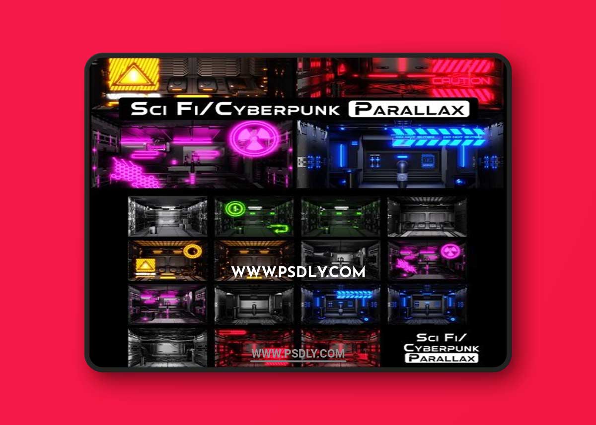 Blender Market - Sci Fi / Cyberpunk Parallax Rooms | One Click Interiors | Kpack 1 Blender Market - Sci Fi / Cyberpunk Parallax Rooms | One Click Interiors | Kpack
