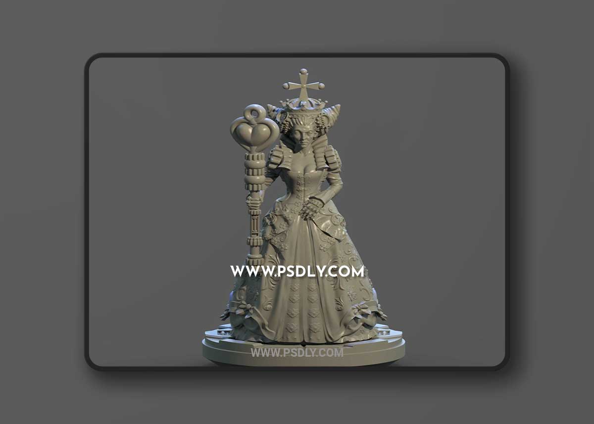 ClayCyanide - Victorian SteamPunk - Queen of Hearts 3D Print 1 ClayCyanide - Victorian SteamPunk - Queen of Hearts 3D Print