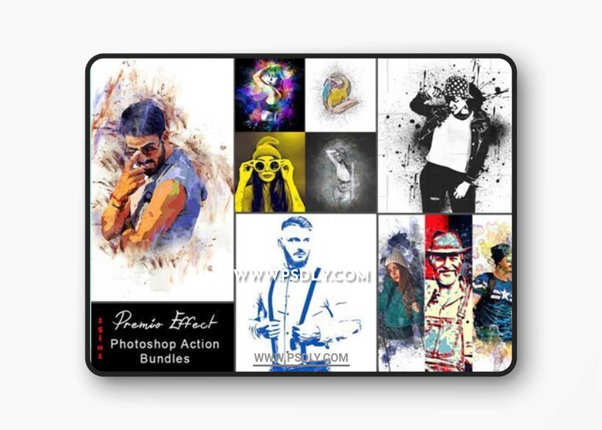 CreativeMarket - 15 in 1 Premio Effect Photoshop Action 7796685 1 CreativeMarket - 15 in 1 Premio Effect Photoshop Action 7796685