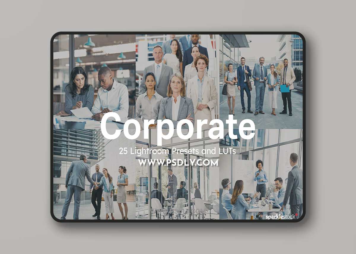 CreativeMarket - 25 Corporate Lightroom Presets LUTs 10201910 1 CreativeMarket - 25 Corporate Lightroom Presets LUTs 10201910