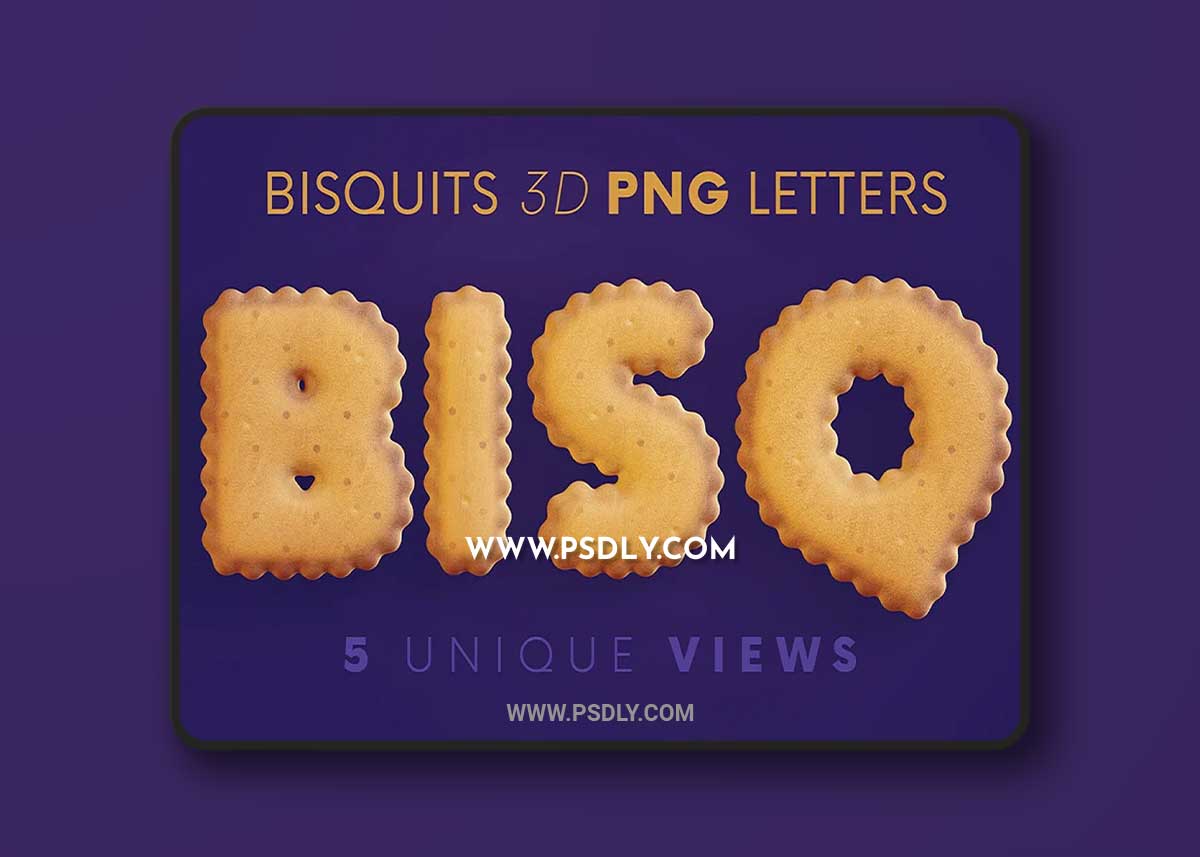 CreativeMarket - Bisquits - 3D Lettering 7535385 1 CreativeMarket - Bisquits - 3D Lettering 7535385