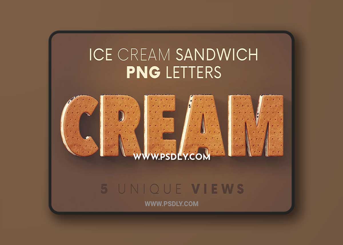 CreativeMarket - Ice Cream Sandwich - 3D Lettering 7546576 1 CreativeMarket - Ice Cream Sandwich - 3D Lettering 7546576