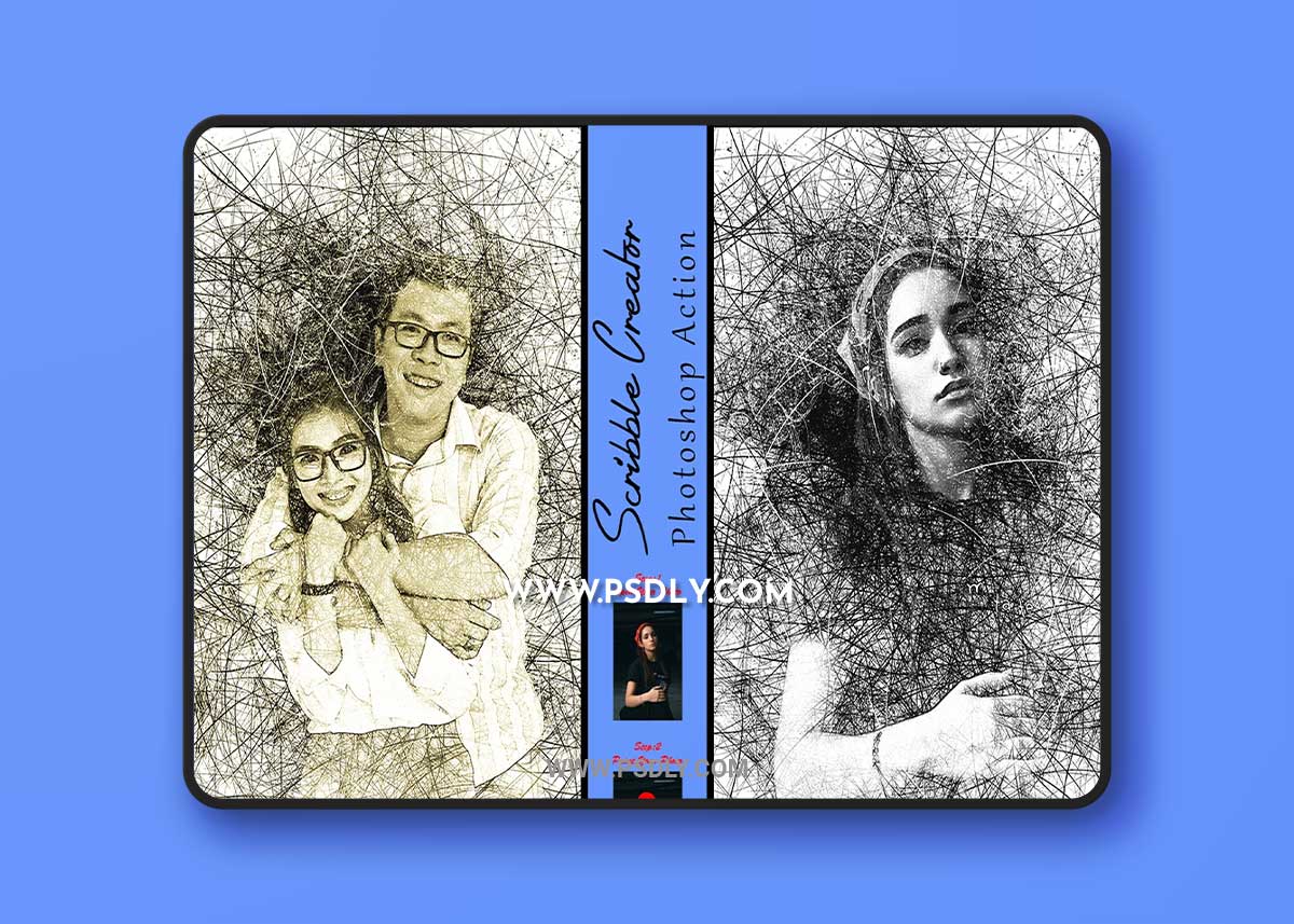 CreativeMarket - Scribble Creator Photoshop Action 8451399 1 CreativeMarket - Scribble Creator Photoshop Action 8451399